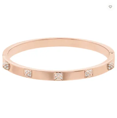 Swarovski Tactic Bangle White, Rose Gold-tone Plated - 5098368