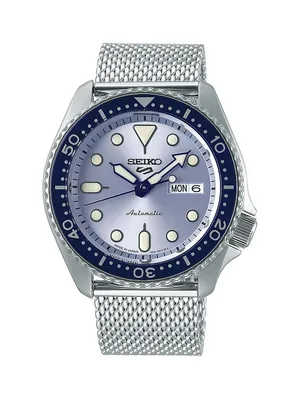 Seiko 5 Sports Stainless Steel Mesh Bracelet Watch SRPE77K1F