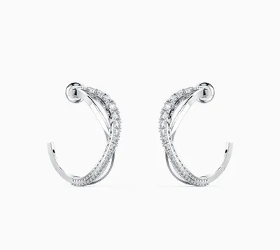 SWAROVSKI Twist Hoop Earrings 5563908 - Core