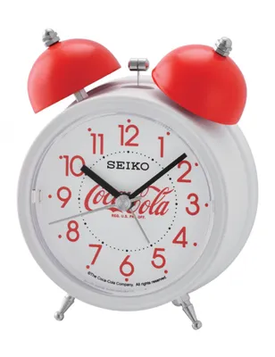 Deux Bell SEIKO Alarm Clock by Coca-Cola® QHK905WLH