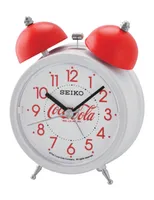 Deux Bell SEIKO Alarm Clock by Coca-Cola® QHK905WLH