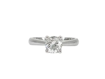 14K White Gold 1.01cttw Diamond Engagement Ring, Size 6