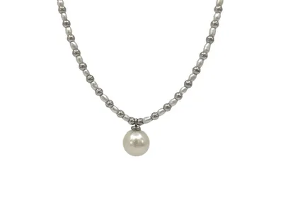 925 Sterling Silver Fresh Water Pearl Strand, 18"