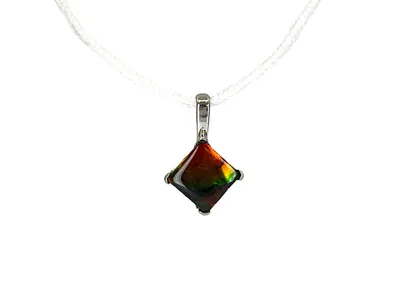 Sterling Silver "AA" Quality Ammolite Pendant