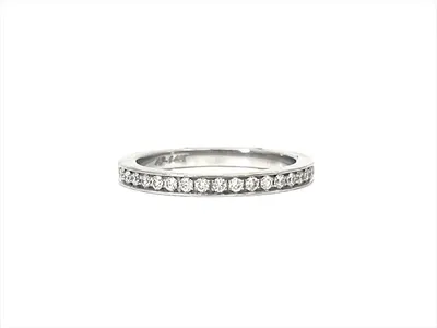 14K White Gold 0.40cttw Diamond Eternity Ring - Size 6.5