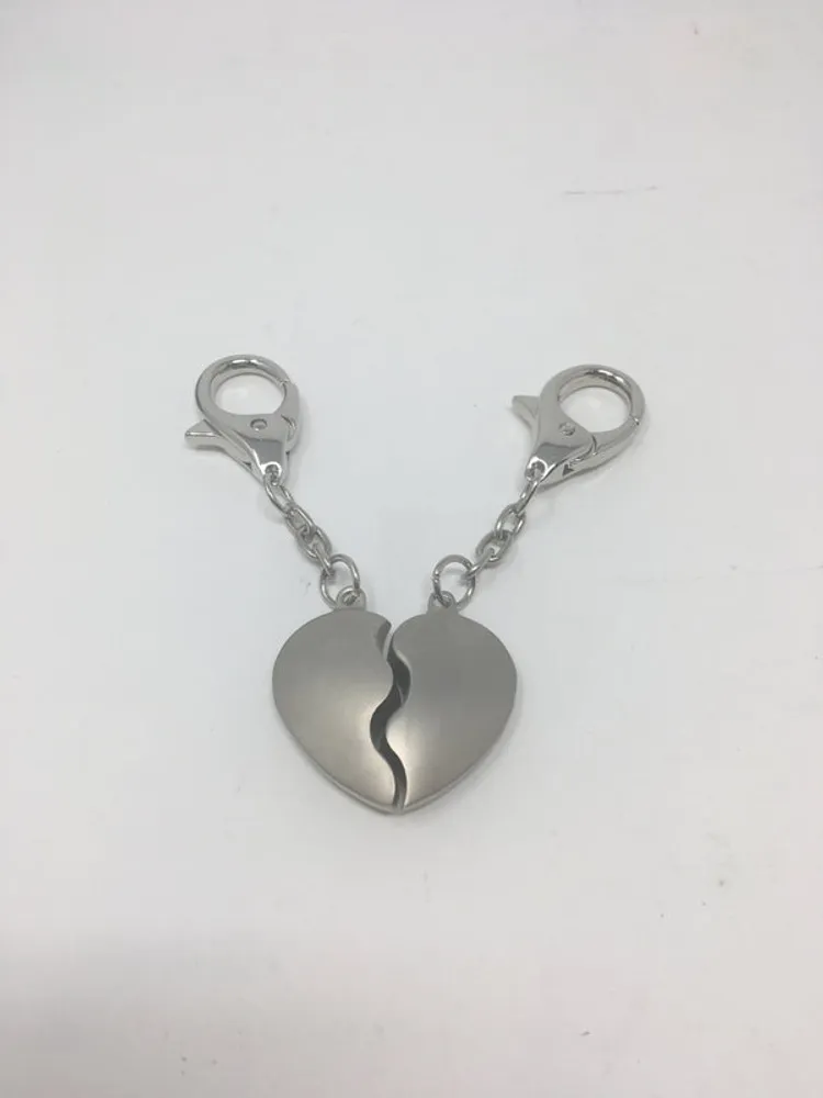 Double Heart Key Chain