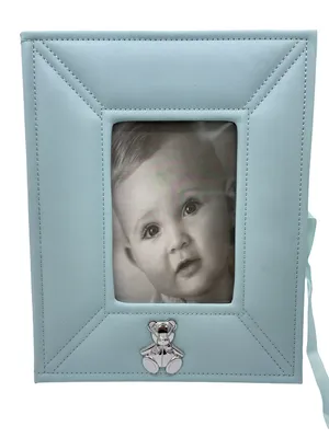 Baby Keepsake Box with 5x7 Window Blue