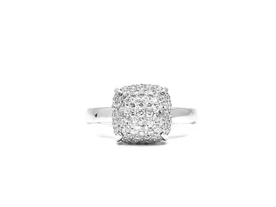 14K White Gold 0.52cttW Diamond Ring