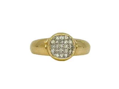 14K Yellow Gold 0.50cttw Diamond Ring- Size 6.5