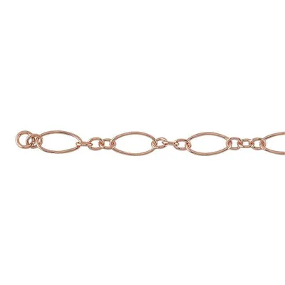 Aspen Chain, 14/20 Gold Filled Rose Chain by the Inch - Bracelet / Necklace Anklet Permanent Jewellery