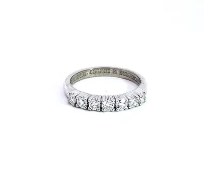 14K White Gold 0.50cttw Diamond Ring, Size 6.5