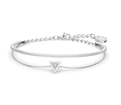 Swarovski Ortyx Bracelet, Triangle Cut, White, Rhodium Plated 5643733