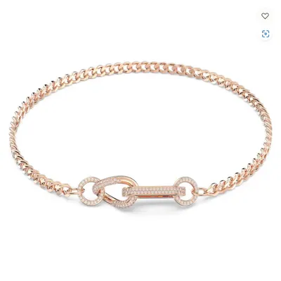 Swarovski Dextera Bracelet Pavé, Mixed Links, Rose gold-tone Plated - 5642687