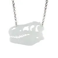 Dinosaur Skull Laser Cut Necklace