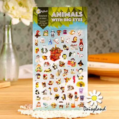 Daisyland Sticker: Animals with Big Eyes