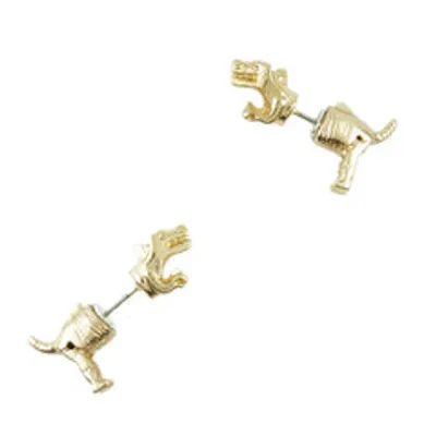 Dinosaur Front and Back Earrings