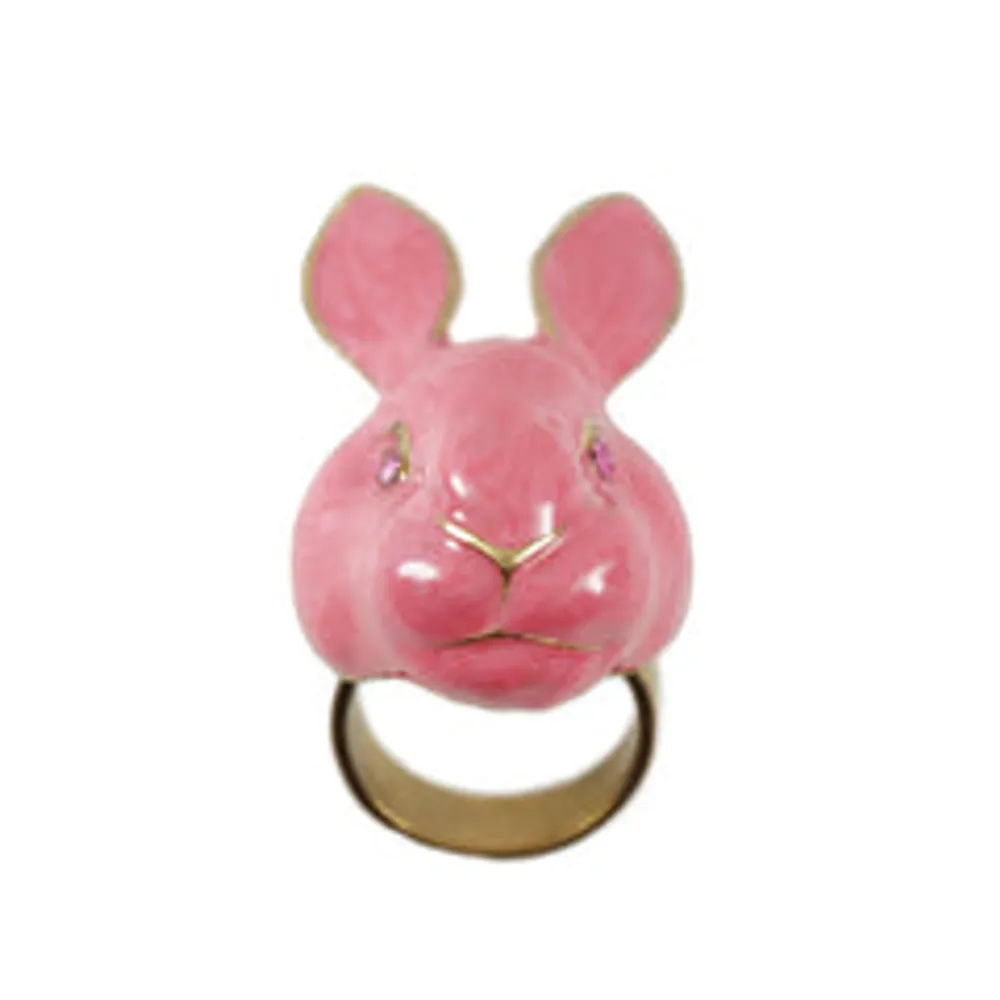 Pink Rabbit 3D Ring