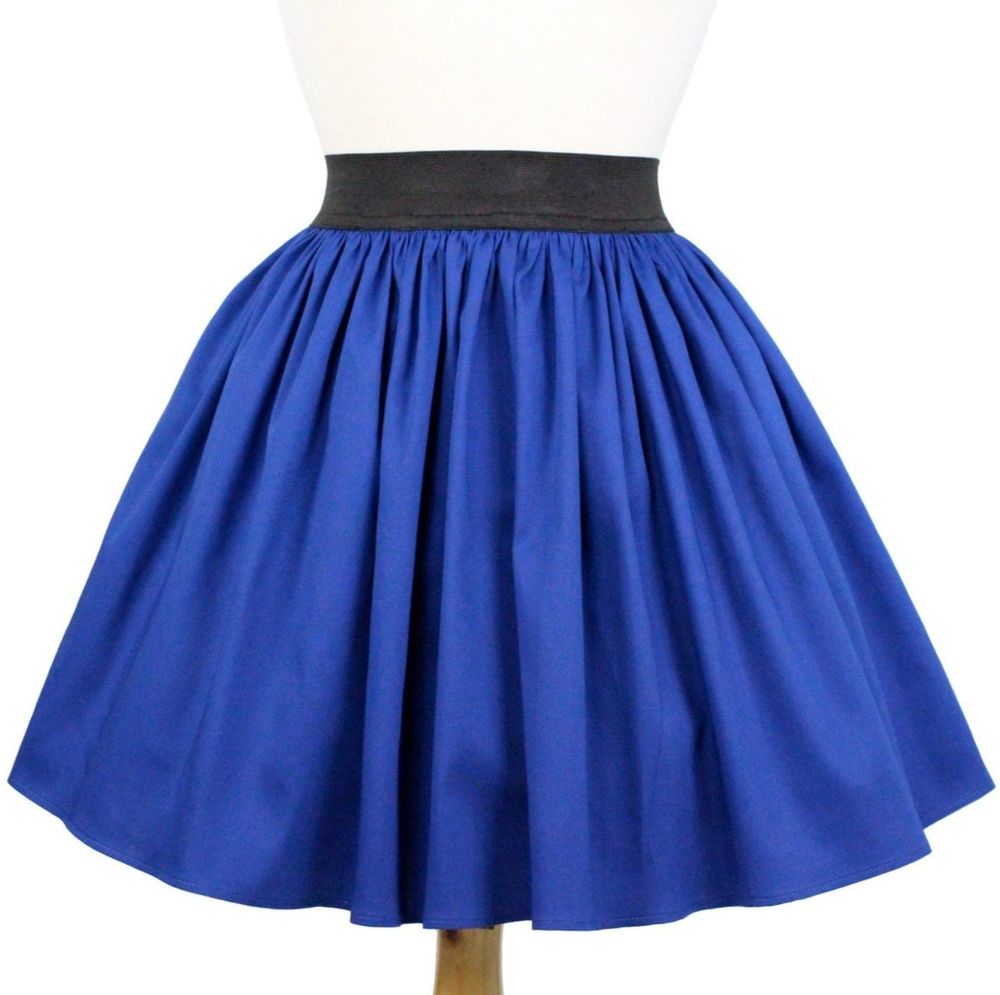 "Lindy" Cobalt Blue Skirt