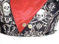 "What A Square" Gothic Skulls and Crossbones Messenger Bag