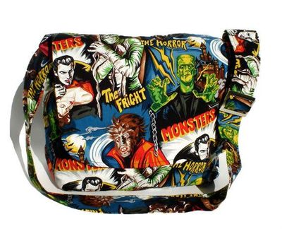 "What A Square" Hollywood Monsters Messenger Bag
