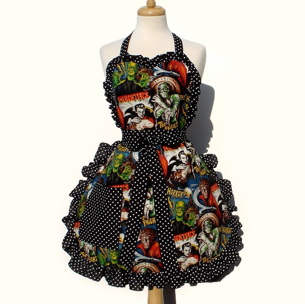 "Whisked Away" Hollywood Monsters Apron