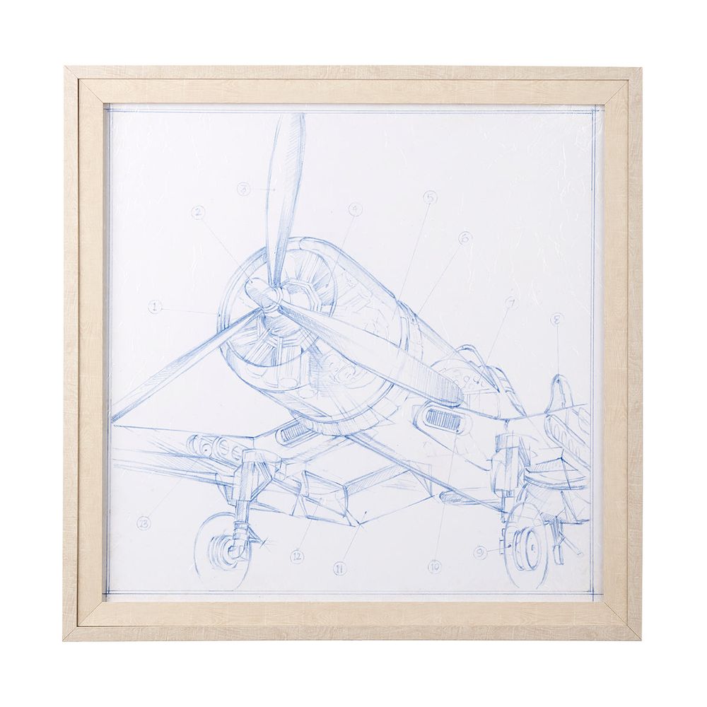 Airplane Mechanical Sketch Series