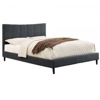 Rimo 78" King Platform Bed in Grey