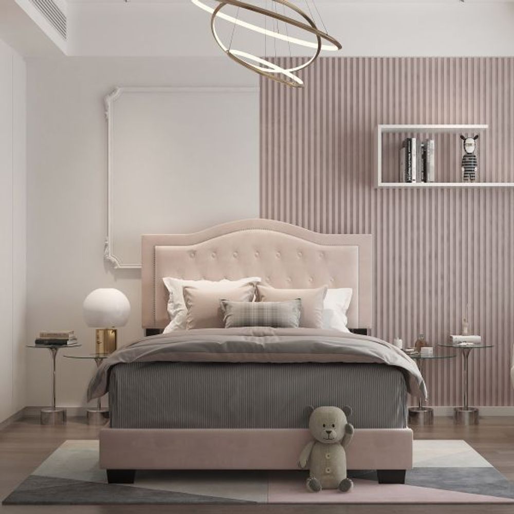 Pixie 54" Double Bed in Blush Pink