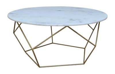 Octagon Marble Side Table