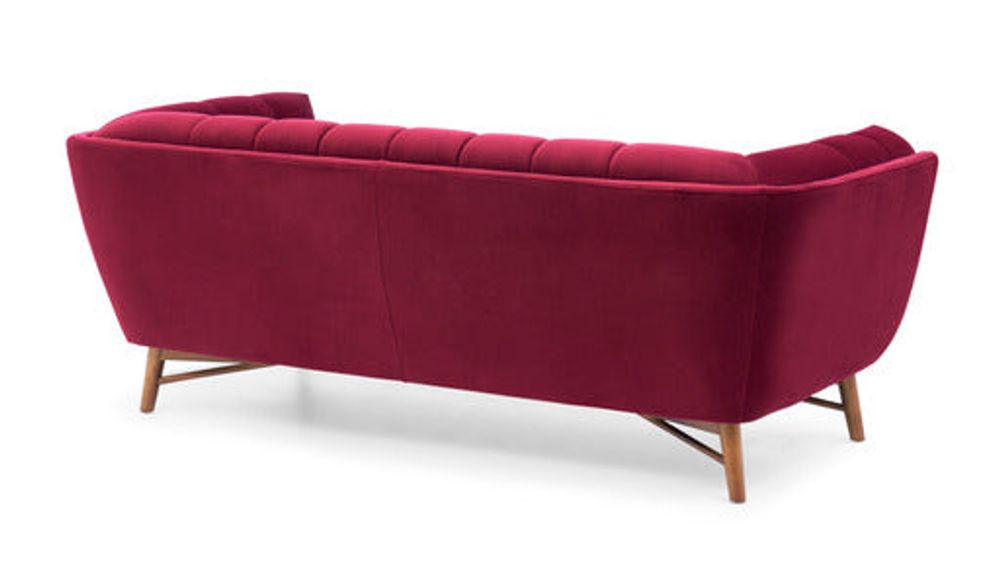 Kitsilano Sofa -  Merlot Velvet  #65