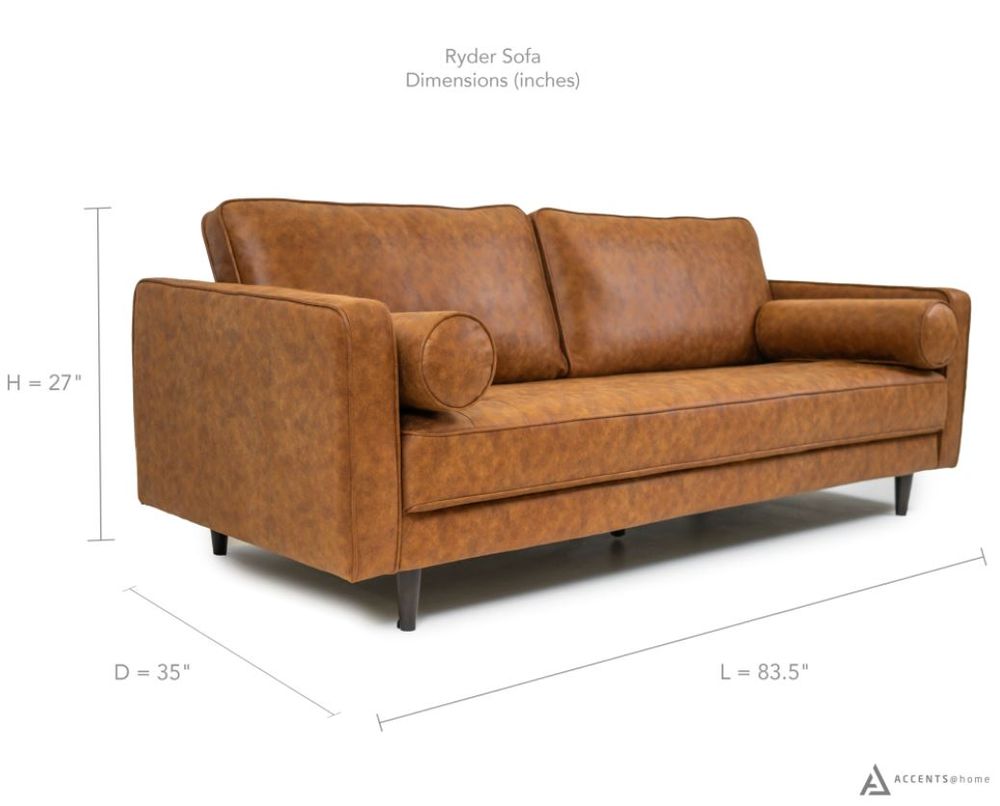 Ryder Mid Century Tufted Sofa - SF203 BROWN