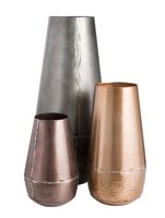 Earth Wind & Fire Metal Vase - Grey