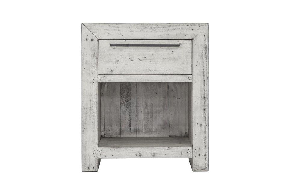 Malibu Nightstand - Rustic White