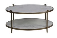 Round Coffee Table-Marble