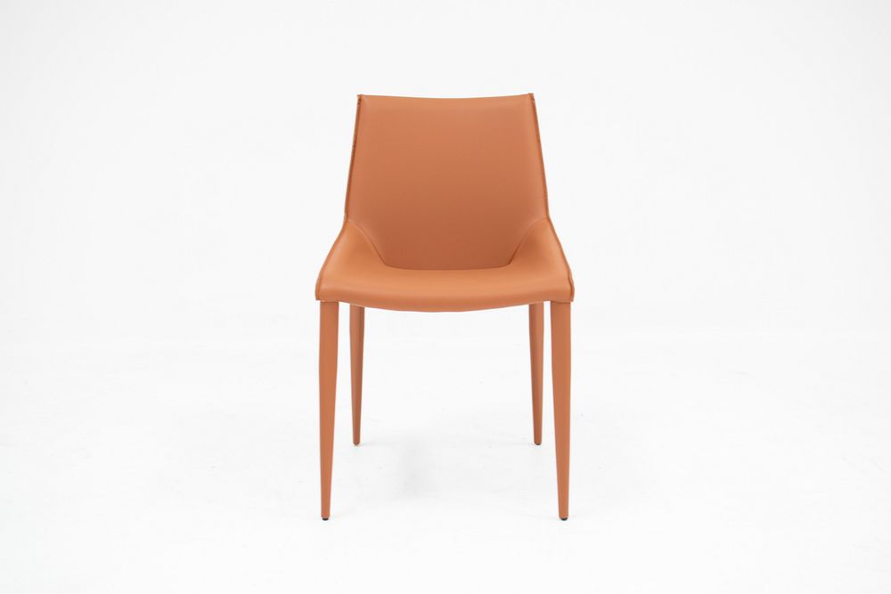 Tango Dining Chair-Orange/Brown