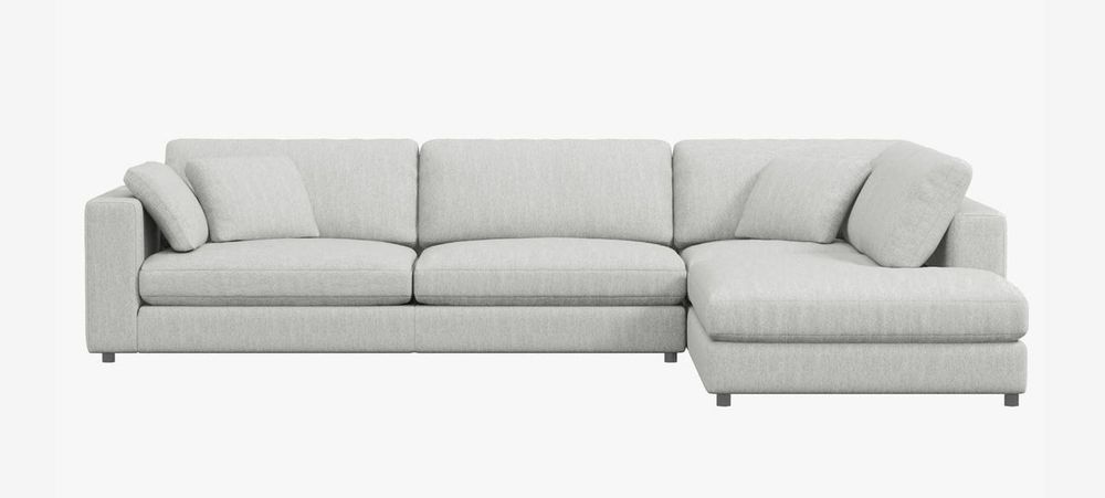 Joelle Sectional - Right Chaise - Axel Grey