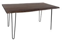 Live Edge Pinkcity Dining Table With Hair Pin Legs