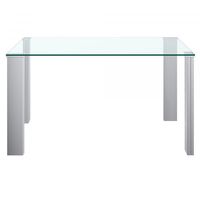 Frankfurt Rectangular Dining Table in Stainless Steel