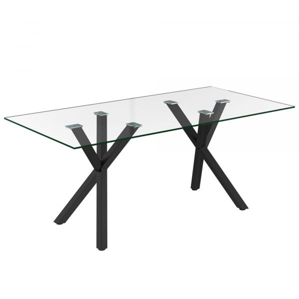 Stark Rectangular Dining Table in Black