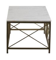 Catherine Coffee Table Gold with Marble top