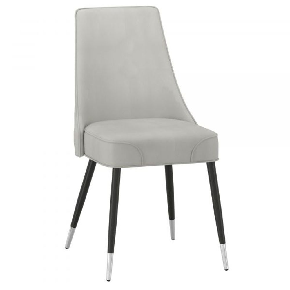 Silvano Side Chair, Set of 2, in Light Grey