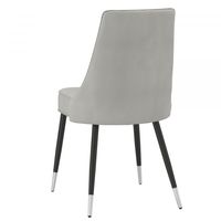 Silvano Side Chair, Set of 2, in Light Grey