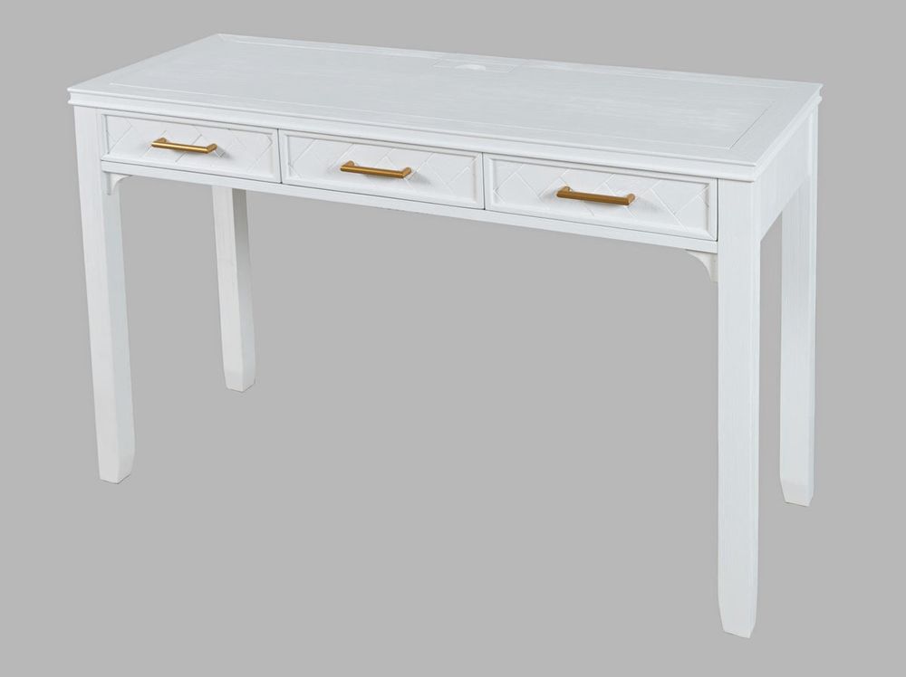 Gramercy power desk white