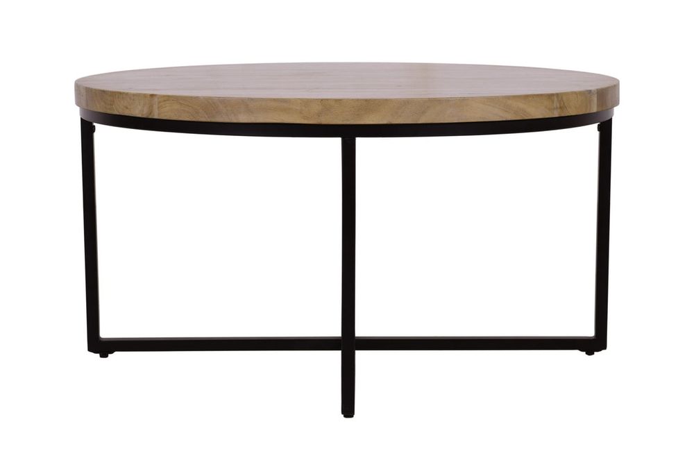 Ames Round Wooden Coffee Table