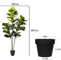 Fiddle Leaf Fig Faux Plant 200cm/ 78.74"