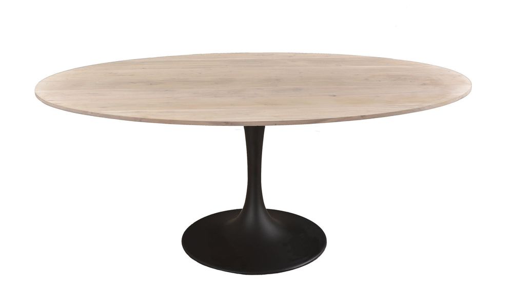 Aspen Oval Dining Table with Metal Base