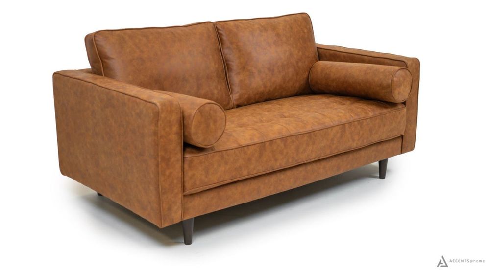 Ryder Tufted Mid Century Loveseat - SF203 BROWN