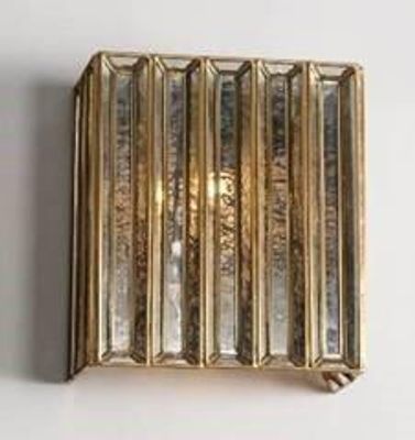 Lit Art Deco Sconce