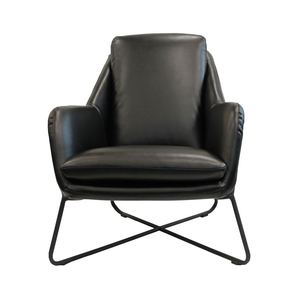 Romeo Lounge chair - Fox Black PU