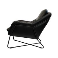 Romeo Lounge chair - Fox Black PU